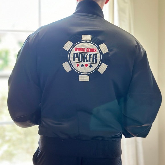World Series of Poker ♣️ Men’s Bomber Jacket Reversible XXL - Picture 3 of 5